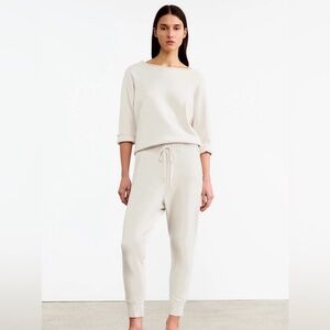 Nili Lotan Issue Cotton Nolan Pant in Cream - New, Never Worn, No Tags